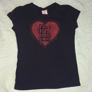 Girls 14/16 Fitted St. Louis Cardinals Tee